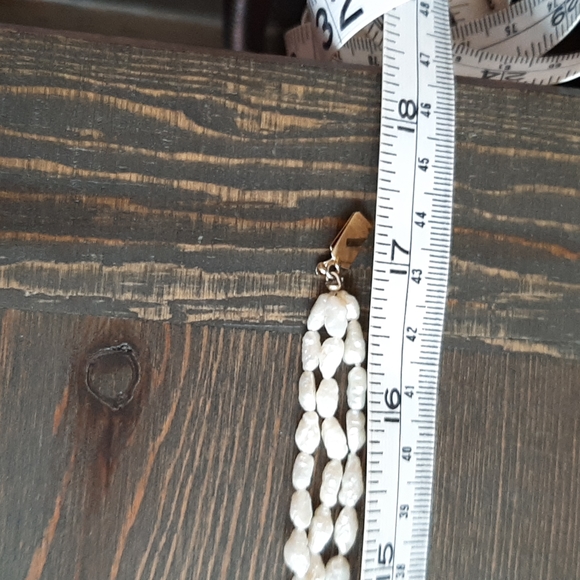 Freshwater seed Pearl necklace and bracelet Set - Picture 5 of 8